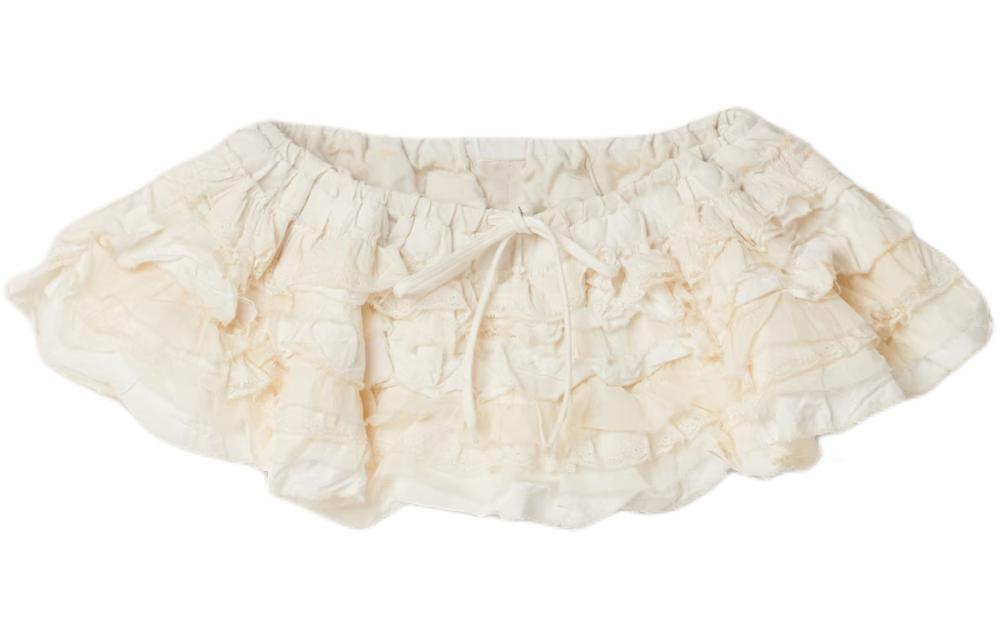 MIU MIU Casual Short Skirts Women's Ivory White