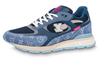 LOUIS VUITTON Run Away Sneakers 'Blue Monogram With Pink'