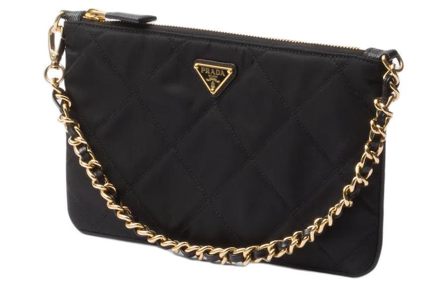 PRADA Fabric Clutch Women's Black