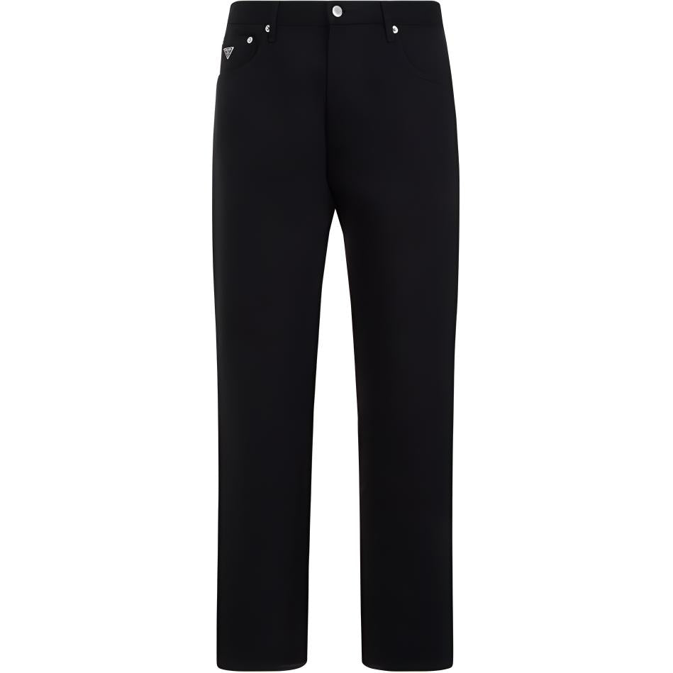 PRADA Logo-Patch Straight-Leg Jeans