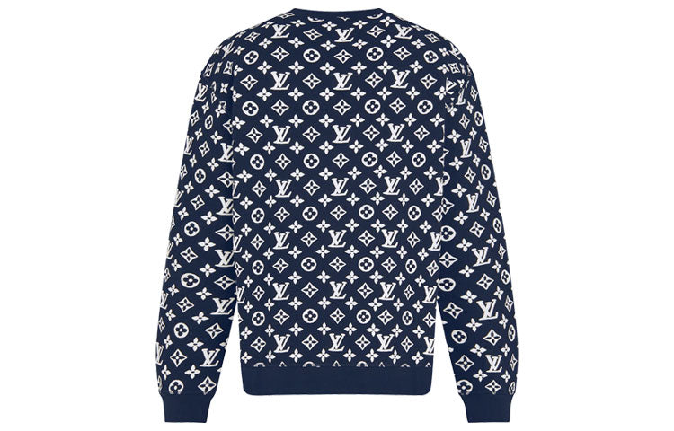 LOUIS VUITTON Lv Monogram Jacquard Crewneck