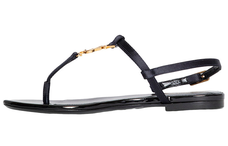 SAINT LAURENT Cassandra Satin Sandals