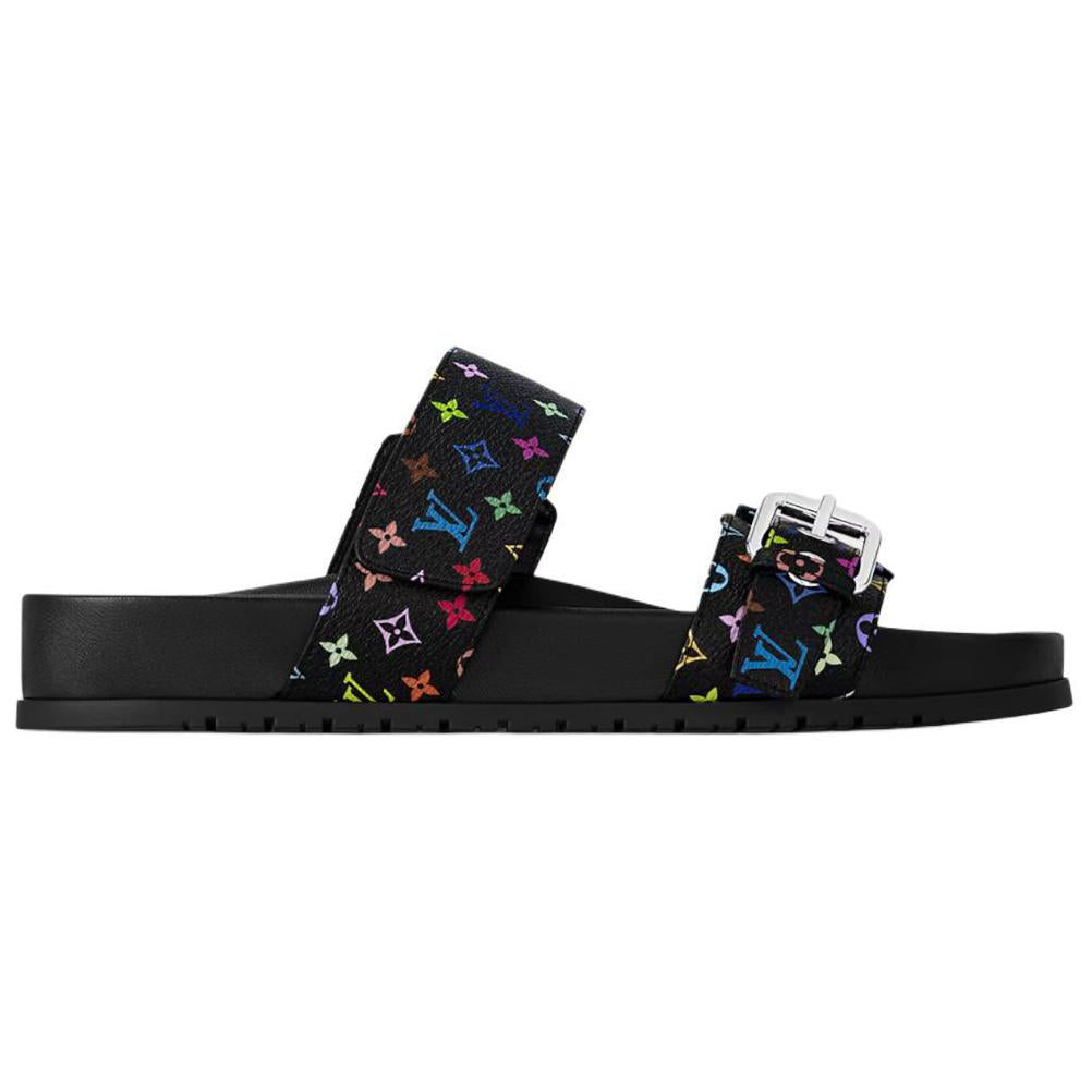 Takashi Murakami x LOUIS VUITTON Slide Slippers Women's Black