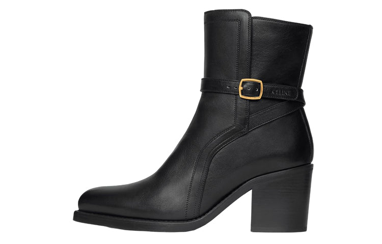 CELINE Ankle Boots 6.5cm Women's Black