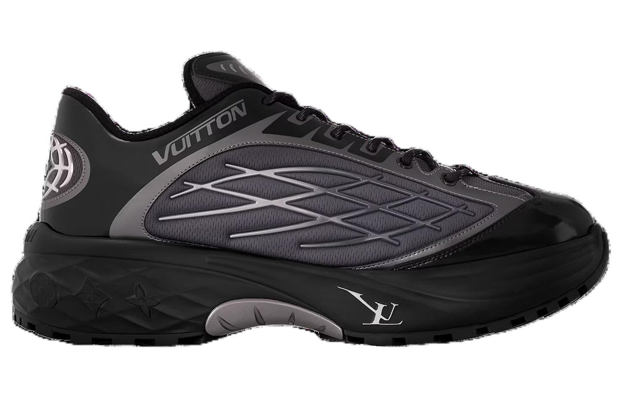 LOUIS VUITTON Discovery Low Top Casual Shoes Men's Black