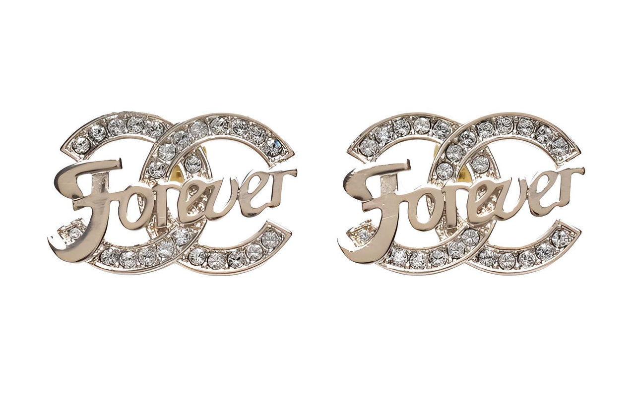 CHANEL Earrings Women's Light Gold