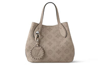 LOUIS VUITTON Perforated Hole-Punched Cow Leather Shoulder Bag Crossbody Bag Handbag Small Size Women's Gray