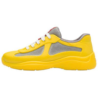 PRADA America's Cup Cushioning Low-Top Sports Casual Shoes Women's Yellow