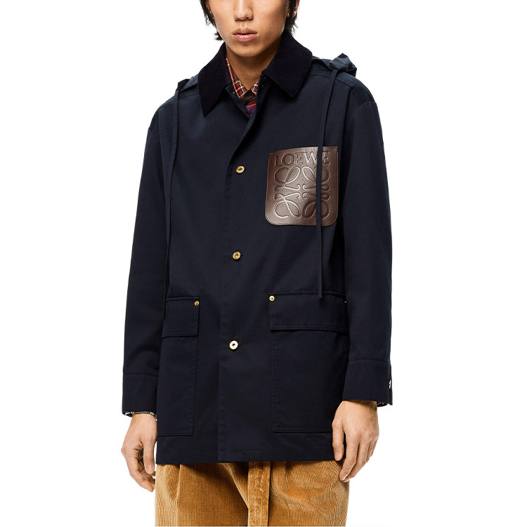 LOEWE FW21 Coats Men's Marine Blue