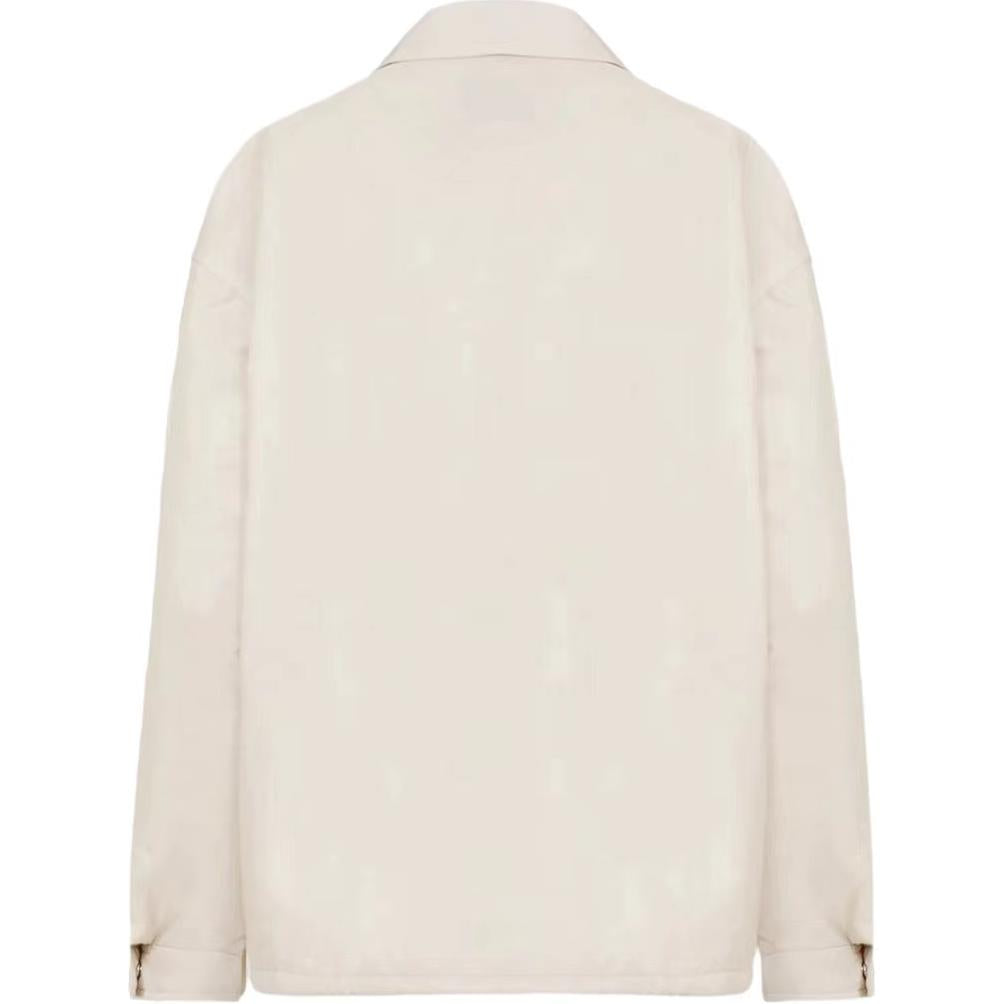 PRADA FW24 Jackets Coats Women's Ecru