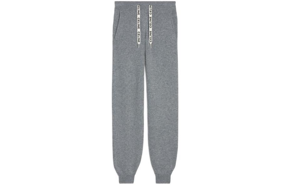 CELINE Knitted Sweatpants Women's Gray