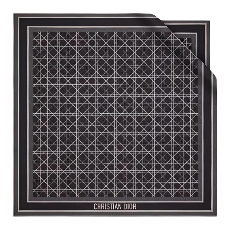 DIOR Mulberry Silk Scarves Unisex Black