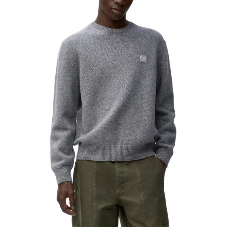 LOEWE Logo Embroidered Crewneck Jumper