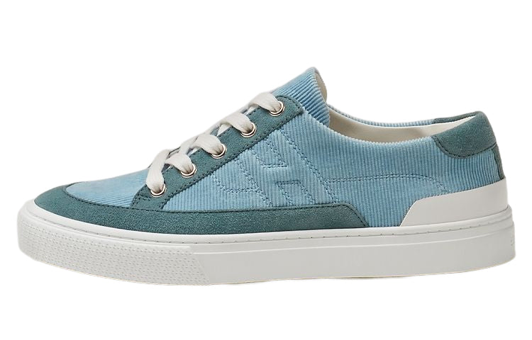 HERMES Deep Low-Top Stylish Skateboarding Shoes Women's Blue