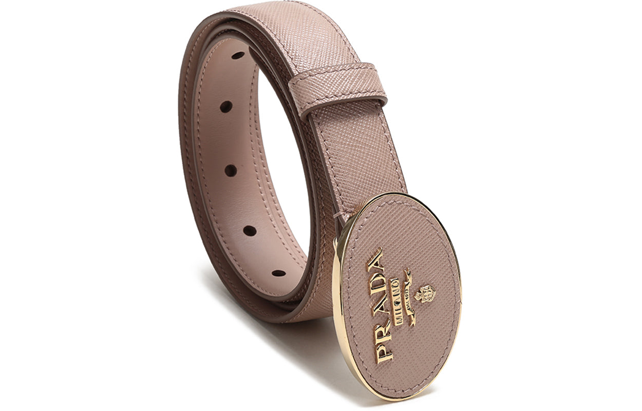 PRADA Leather Belts Women's Apricot