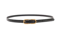 SAINT LAURENT Horseshoe-buckle Leather Belt
