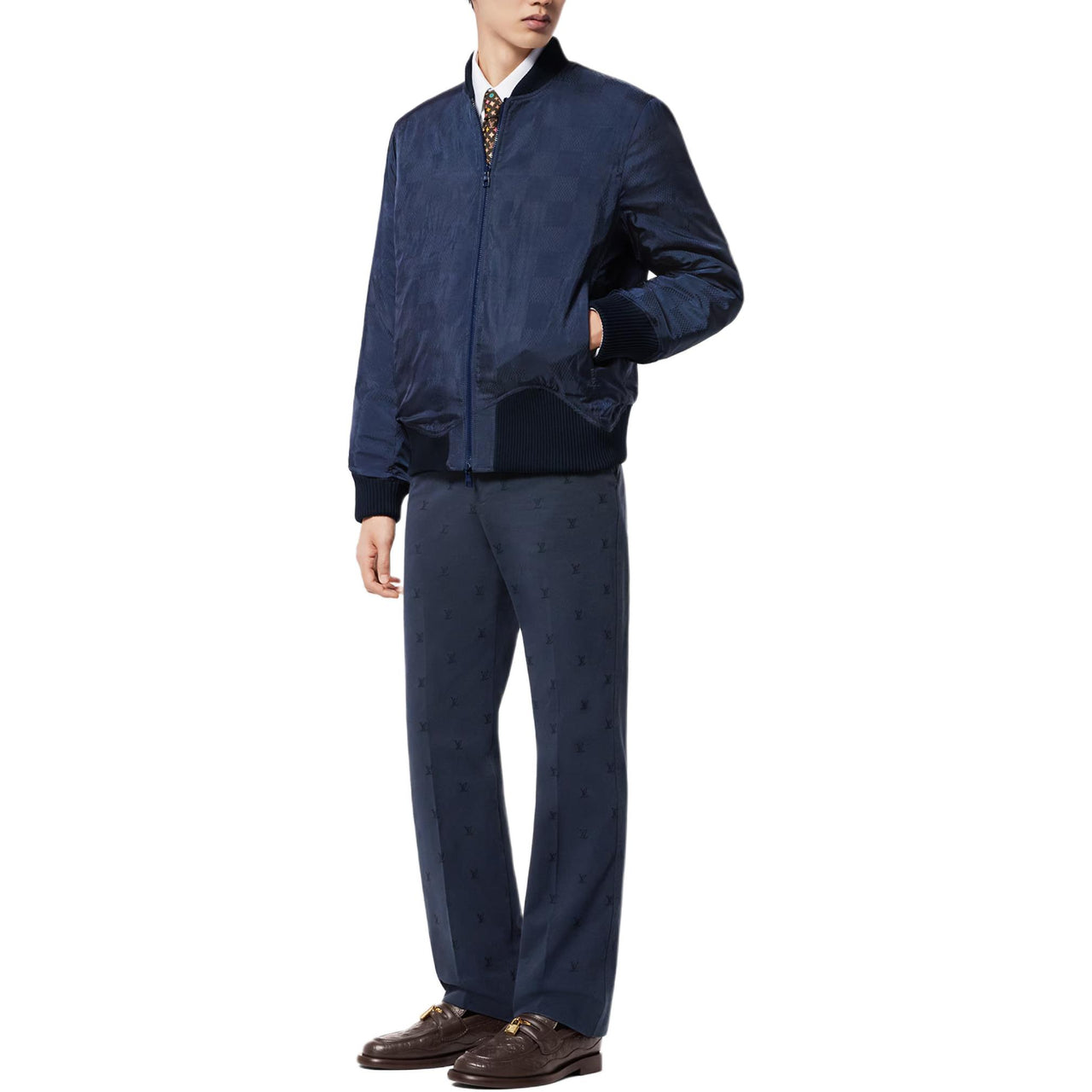 LOUIS VUITTON Reversible Leather Nylon Blouson