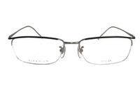 PRADA Acetate Rectangular Eyeglass Frames Unisex Silver