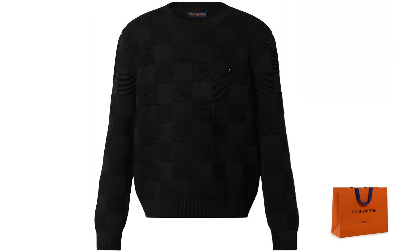 LOUIS VUITTON Damier Stitch Crewneck