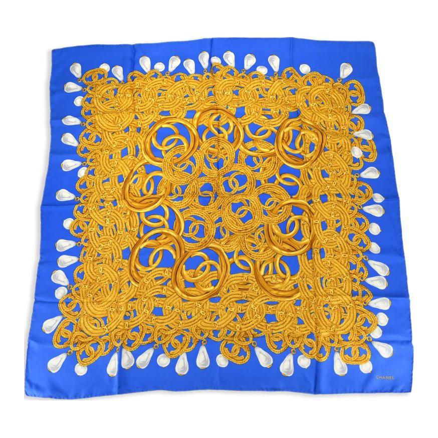CHANEL 1990-2000s Cc Logo-print Scarf