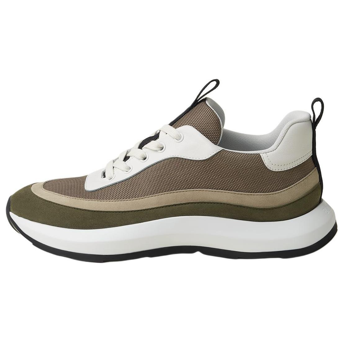 HERMES Gramme Low-Top Casual Shoes Men's Brown Green