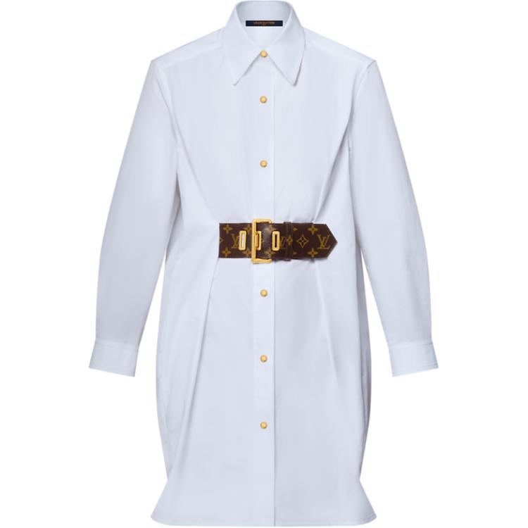 LOUIS VUITTON Belted Shirt Dress