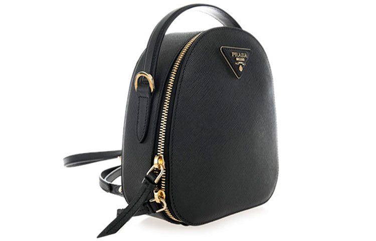 PRADA Cow Leather Backpack Mini Women's Black