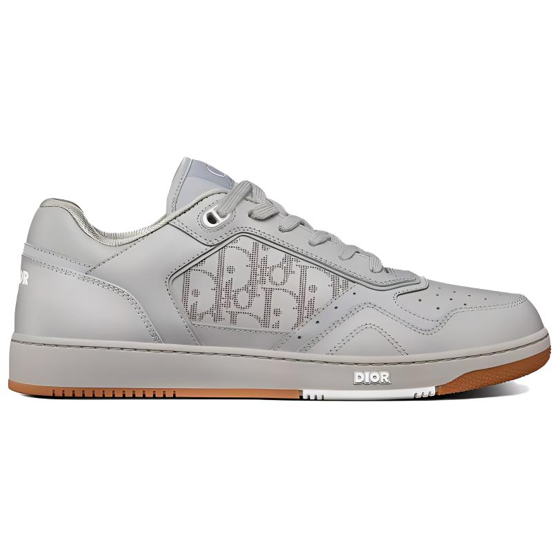 DIOR B27 Low Gray Oblique Leather