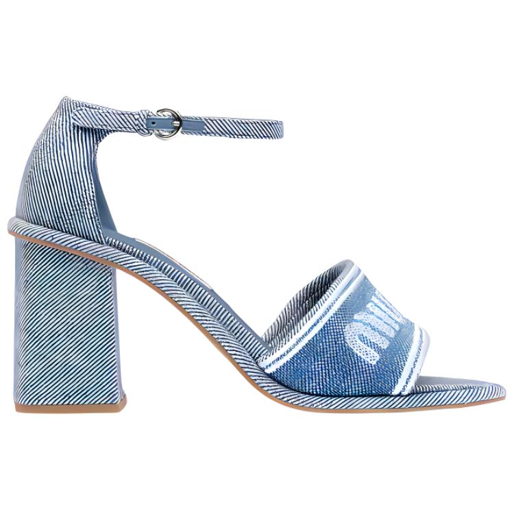 MIU MIU One Strap Sandals Women's Blue