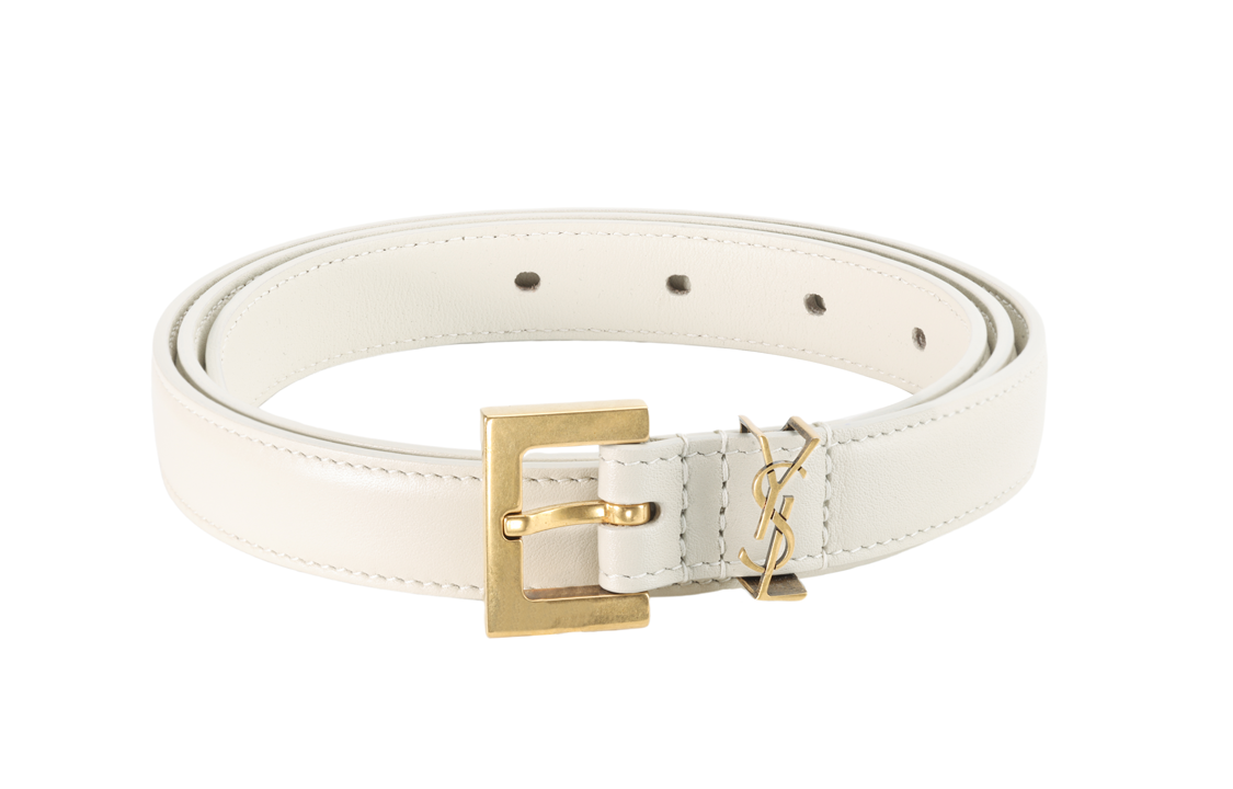 SAINT LAURENT Monogram Narrow Belt