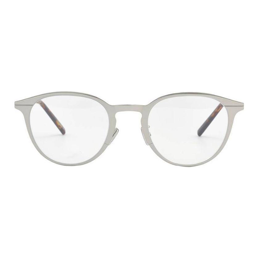 DIOR Metal Oval Eyeglass Frames Men's Palladium Gold