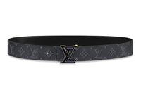 LOUIS VUITTON Pin Buckle Cow Leather Leather Belts Men's Width 4cm
