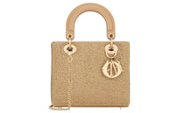 DIOR Lady Dior Goatskin Lady Dior Bag, Shoulder Bag, Crossbody Bag, Handbag Small Size Women's Gold