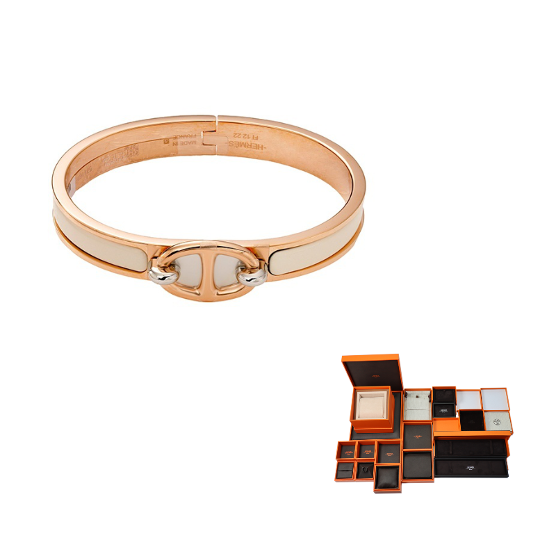 سوار هيرمس 20th Century Enamel Mini Clic Chaine D'Ancre Pm Costume Bracelet