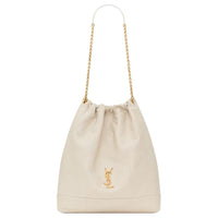 SAINT LAURENT Jamie Sheepskin Shoulder Bag Tubas Women's White