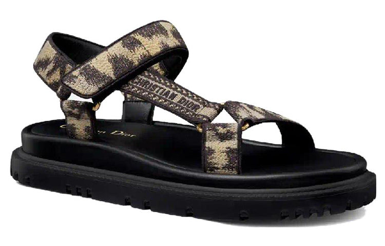 DIOR DIORiviera D Wave Beach Sandals Women's Beige