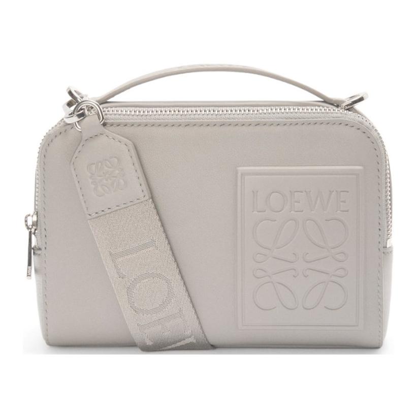 LOEWE Anagram Calfskin Shoulder Bag, Crossbody Bag, Handbag Mini Women's Shell Gray