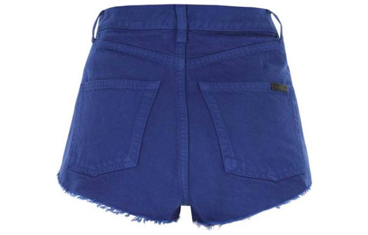 SAINT LAURENT Denim Shorts Women's Blue