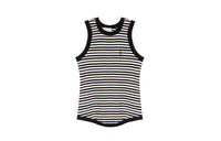 SAINT LAURENT Cassandre Striped Tank Top