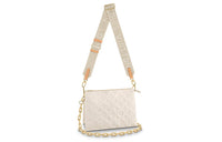 LOUIS VUITTON Coussin Sheepskin And Calfskin Trim Portable Crossbody Bag Shoulder Bag Small Size Women's Milk White