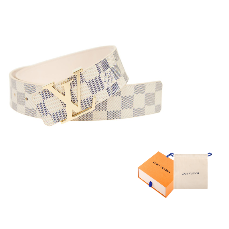 LOUIS VUITTON Elegant Plaid Smooth Buckle Unisex Width: 4cm