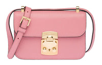 MIU MIU Madras Soft Sheepskin Leather Shoulder Bag, Crossbody Bag Women's Pink