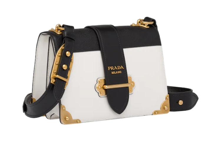 PRADA Cahier Calfskin Shoulder Bag, Crossbody Bag Tubas Women's