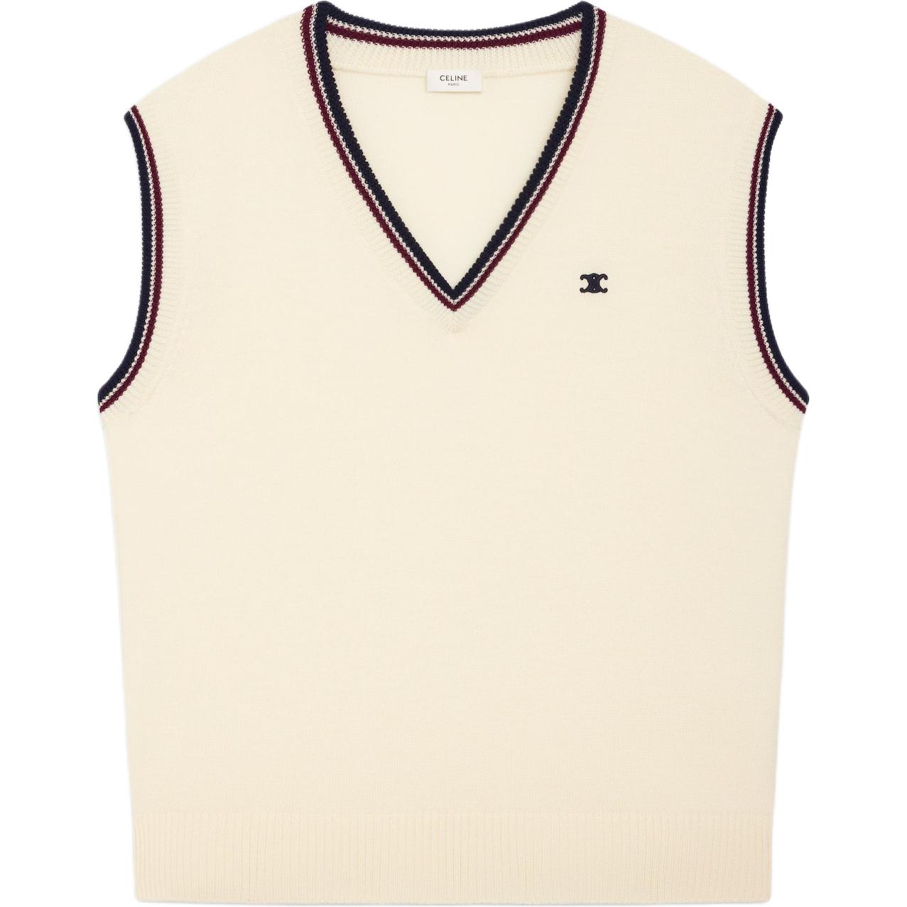CELINE Tank Tops Men White