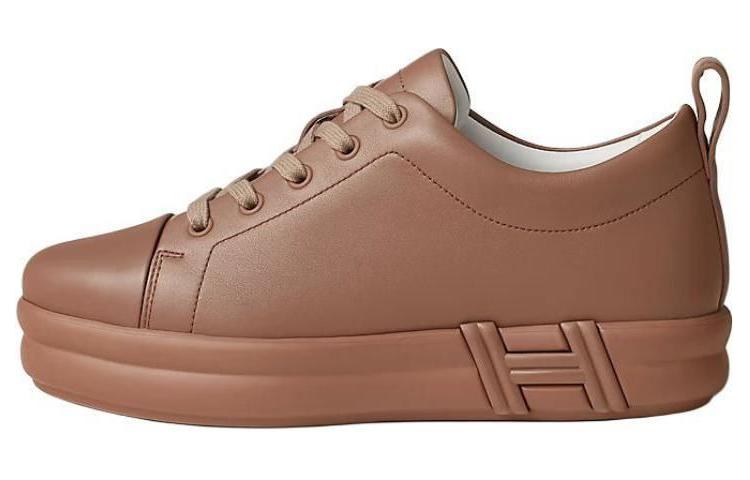 HERMES Happy Low-Top Skateboard Shoes Women's Brown