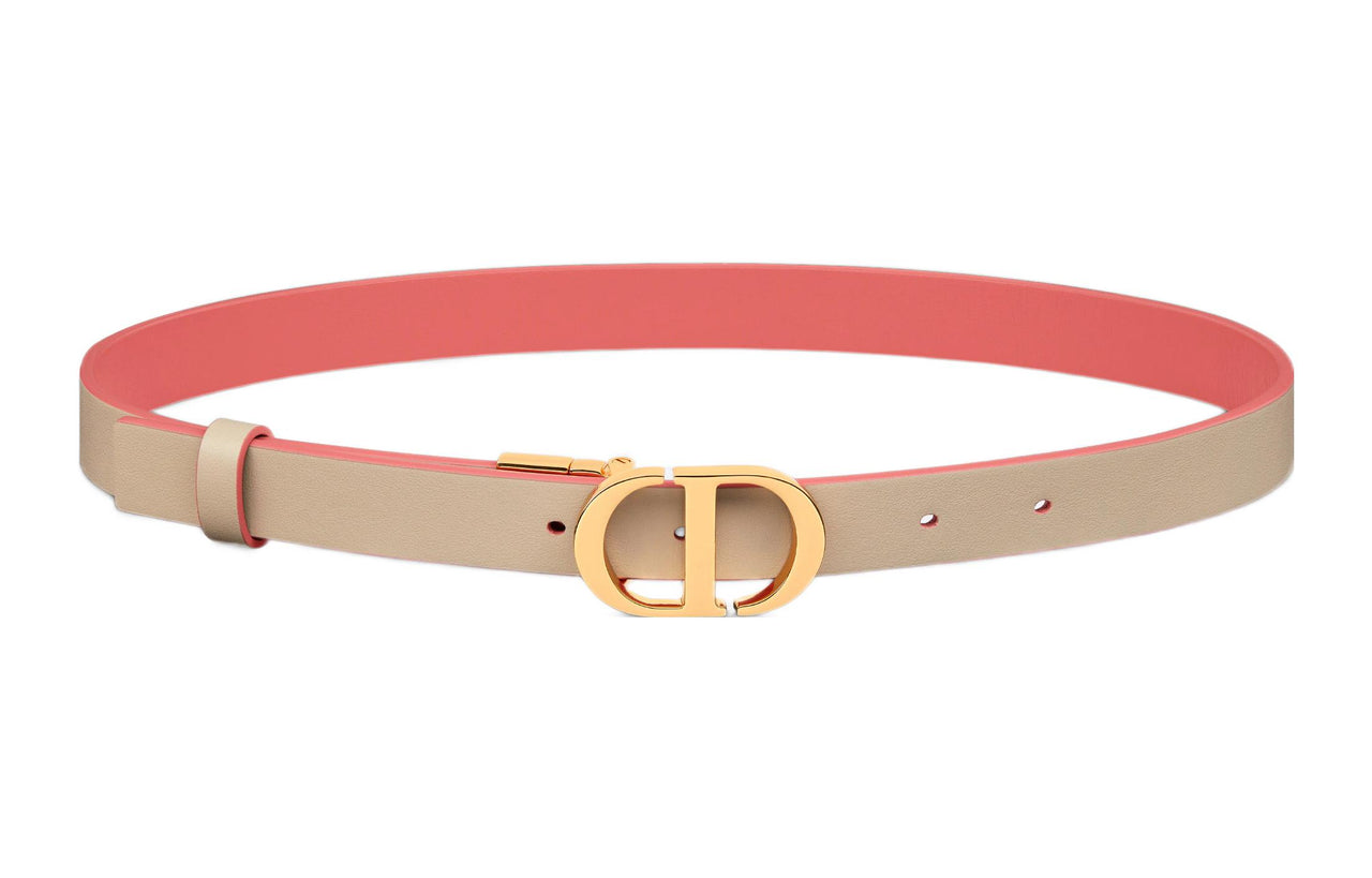 DIOR Cow Leather Belt Women's Width  3CM