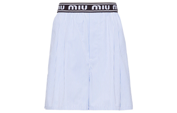 MIU MIU SS21 Casual Shorts Women's Blue