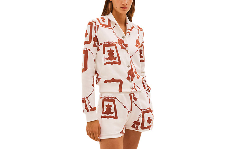 HERMES Jackets Women's Chestnut Brown