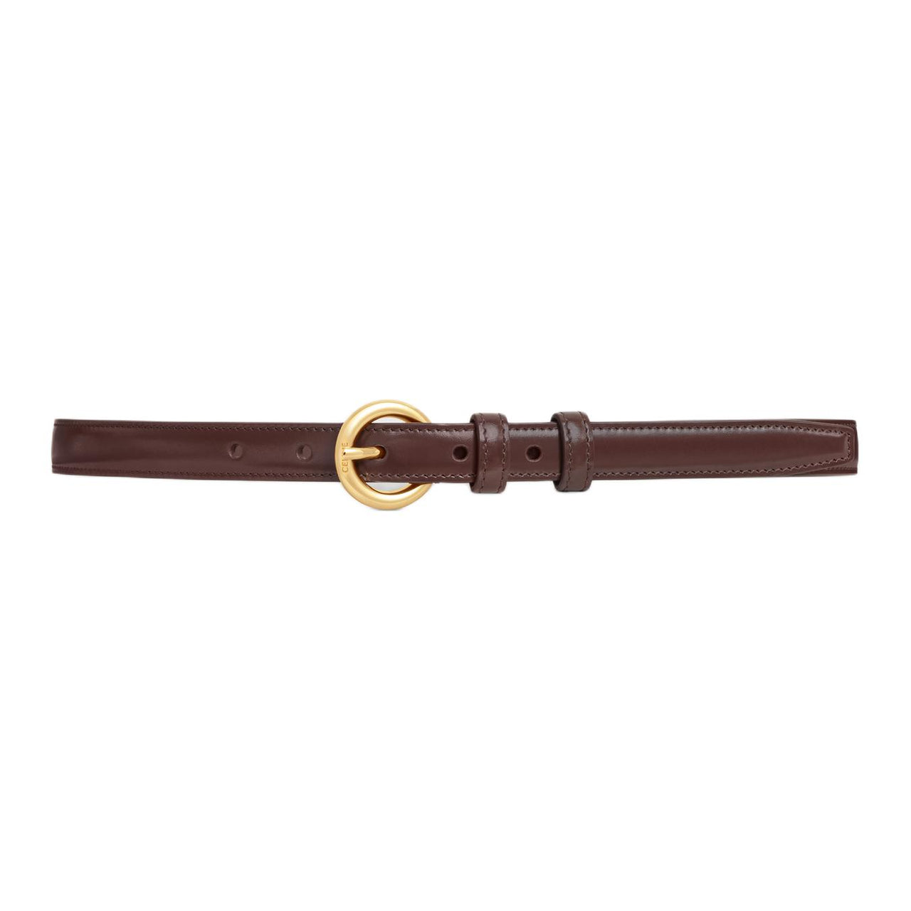 CELINE BC-10 18mm Belt In Taurillon Leather