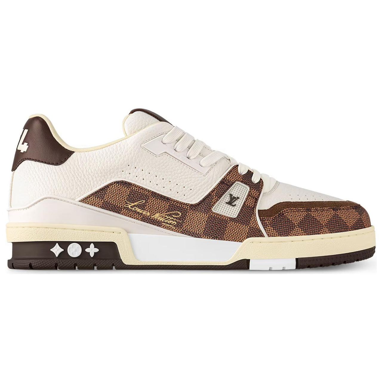 LOUIS VUITTON Trainer Low-Top Skateboard Shoes Unisex White Brown Black